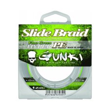 GUN - Špaga Slide Braid 125 Fluo Green 0,08